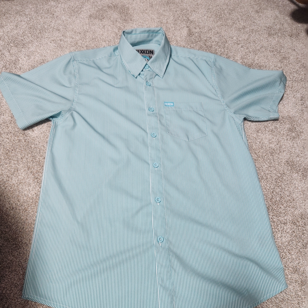 DIXXON Light Blue Striped Button Down Shirt